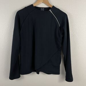 Hadley by Smartpak Womens M Sweatshirt Asymmetrical Pullover Plush Equestrian